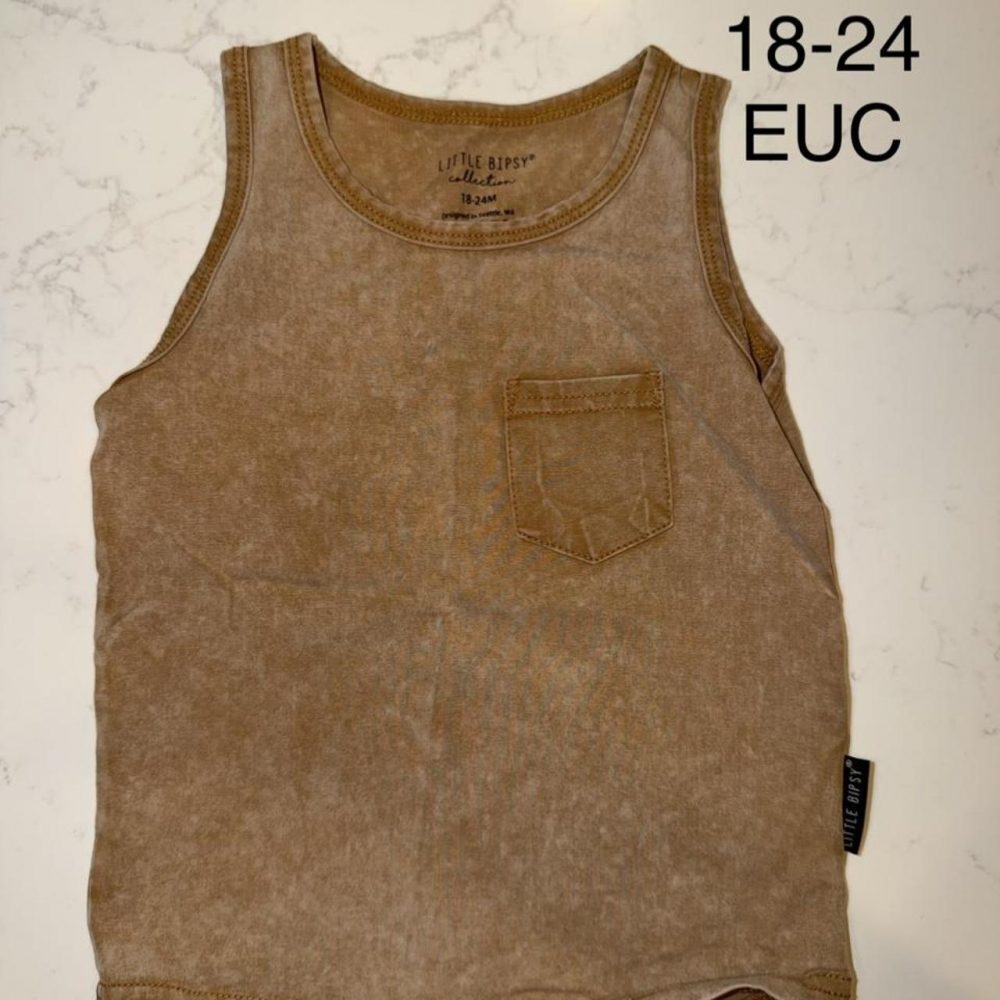 Little bipsy brown acid wash tank top #littlebipsy #tanktop